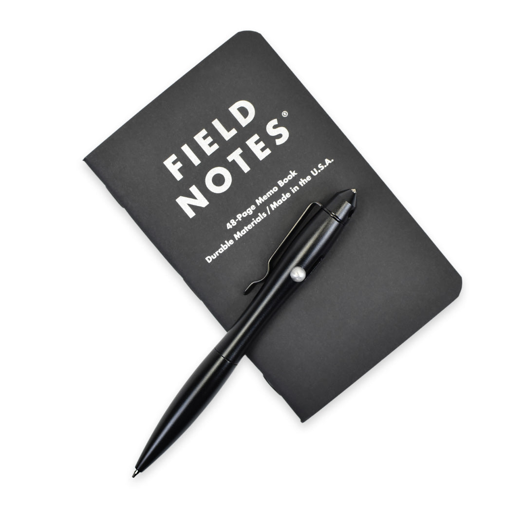 EDC Aluminum Bolt-Action Ballpoint Pen | BLACK