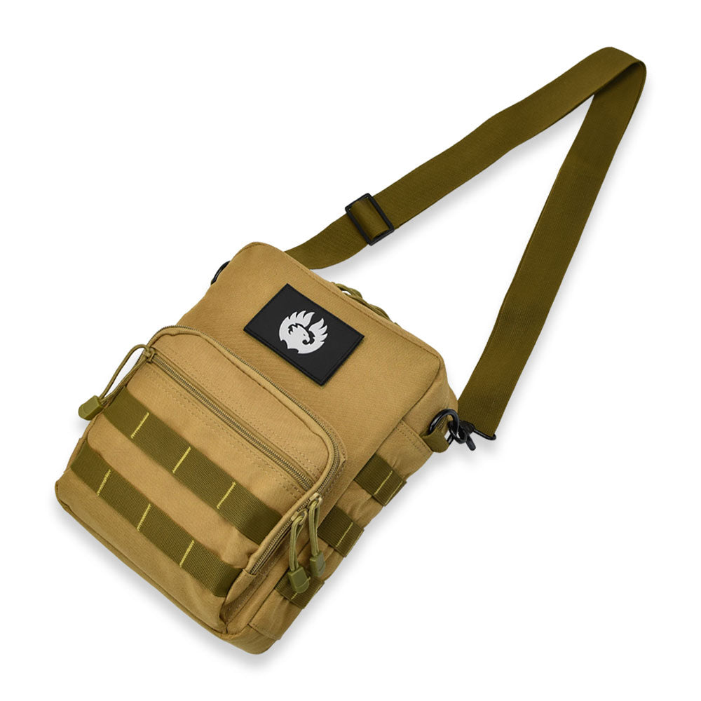 TORCH EDC Small Messenger Bag – MOLLE Utility Pack | DESERT