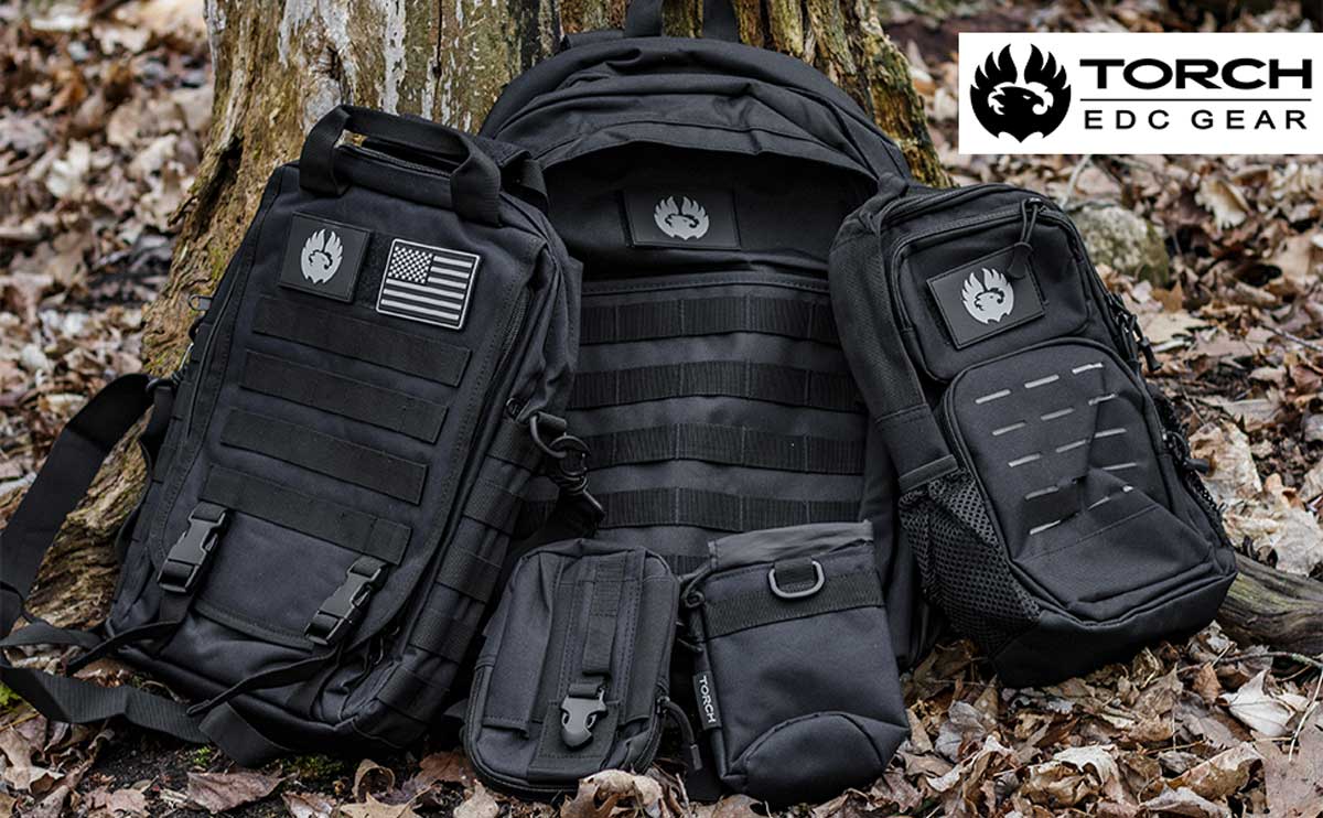 TORCH EDC MOLLE Water Bottle Holder – Hydration Pouch | BLACK