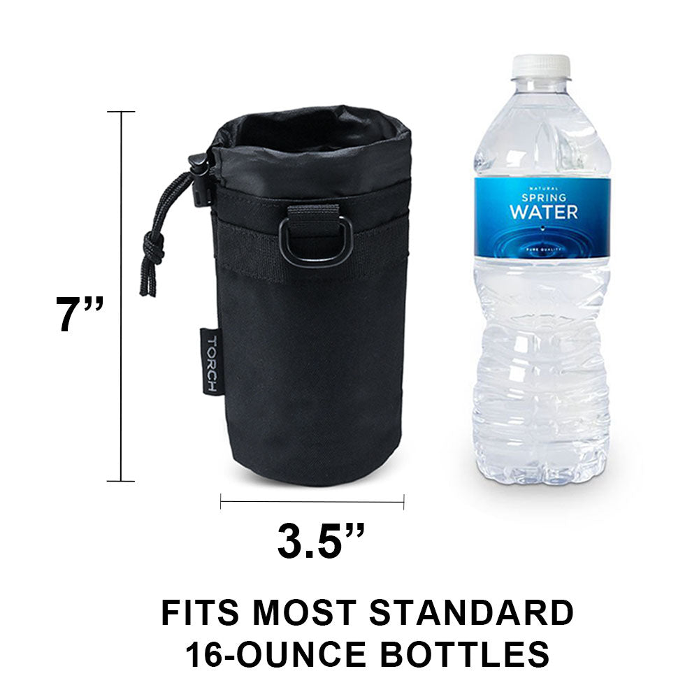 TORCH EDC Gear - Molle Bottle Holder | BLACK