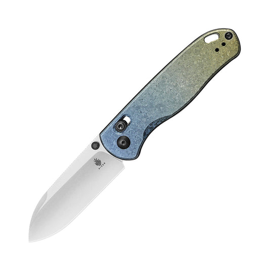 Kizer Azo Drop Bear LC200N Blade Clutch Lock Titanium Handle Ki3619A3 (2.99" Stonewash)