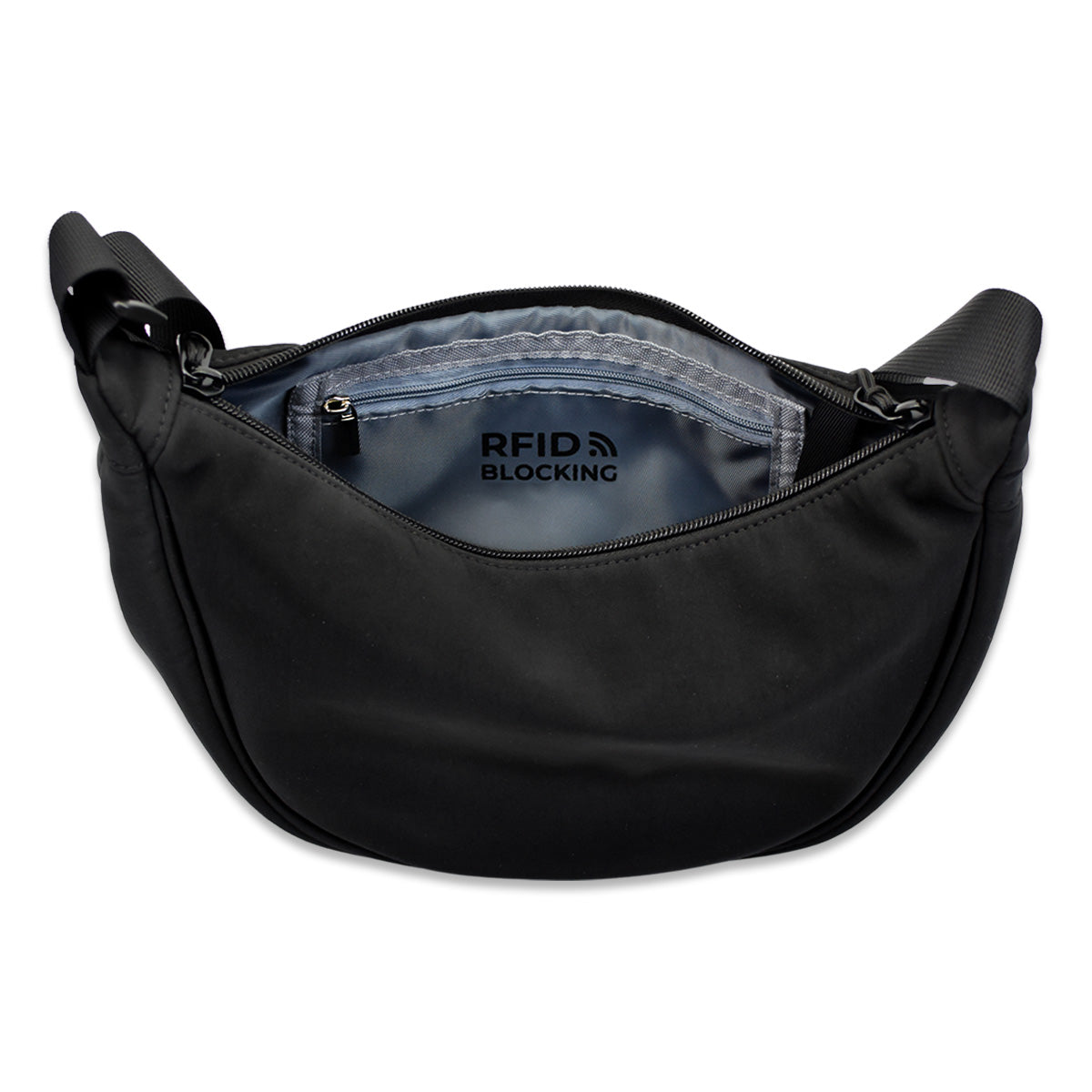MYTHIC Dumpling Bag – Crescent Shoulder Pack | BLACK