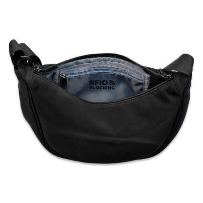 MYTHIC Dumpling Bag – Crescent Shoulder Pack | BLACK