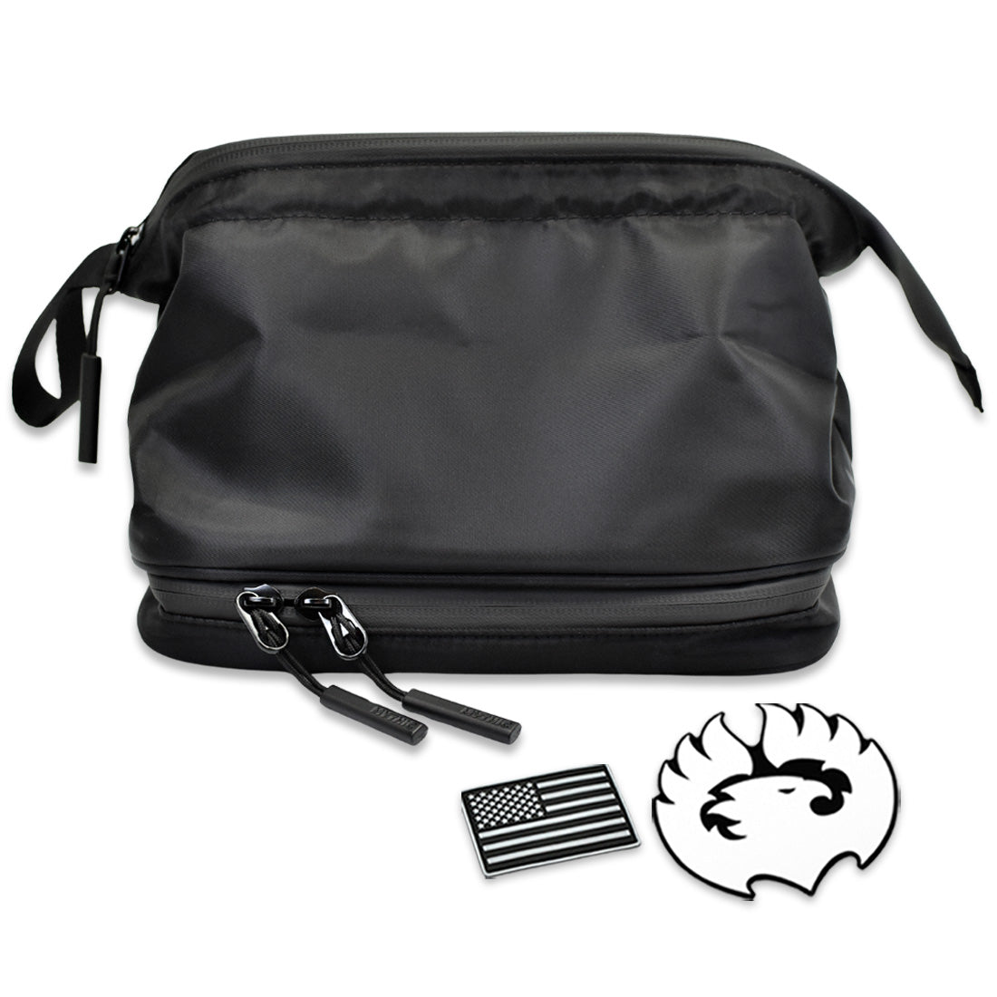 MYTHIC Travel Toiletry Bag - Dopp Kit | BLACK