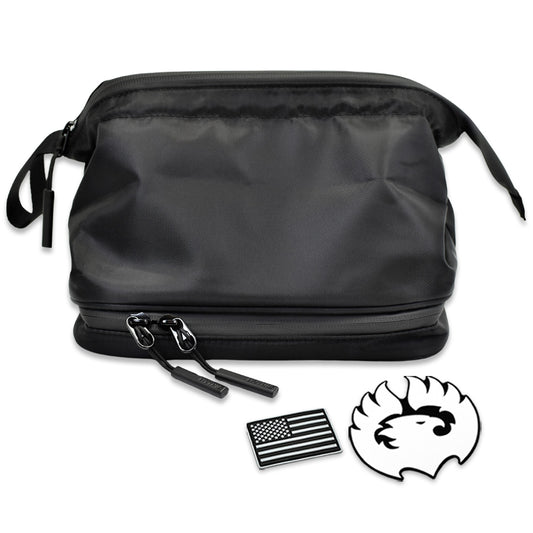 MYTHIC Travel Toiletry Bag - Dopp Kit | BLACK