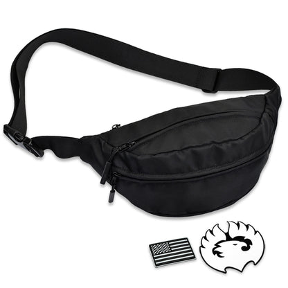 MYTHIC Waist Pack – Travel Belt Bag | BLACK