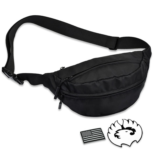MYTHIC Waist Pack – Travel Belt Bag | BLACK