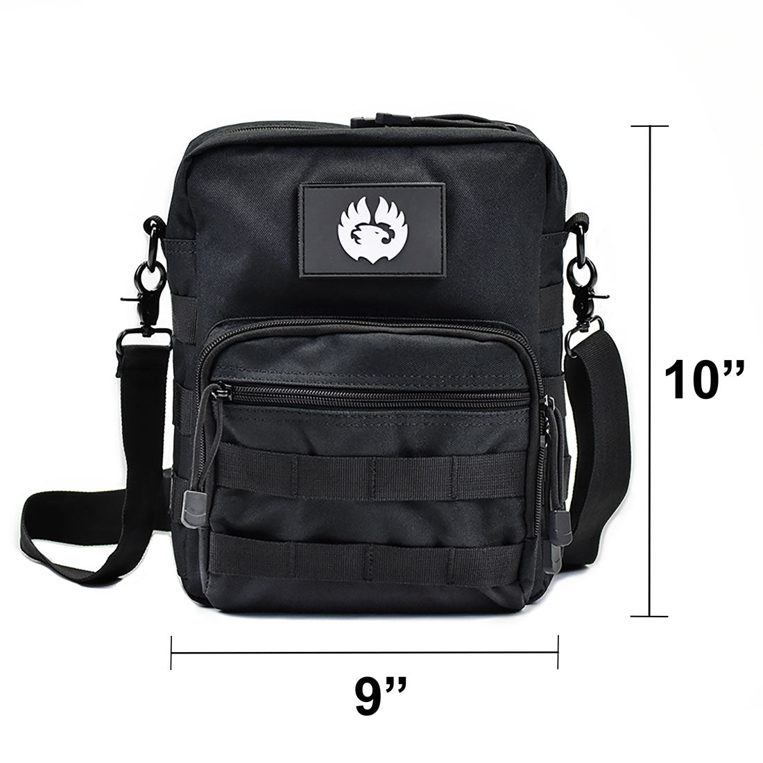 TORCH EDC Gear - Small Messenger Bag | BLACK