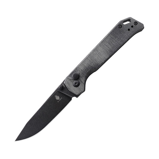 Kizer Begleiter2 Micarta Grey V4458.2BC2 (3.39" Black Stonewash)