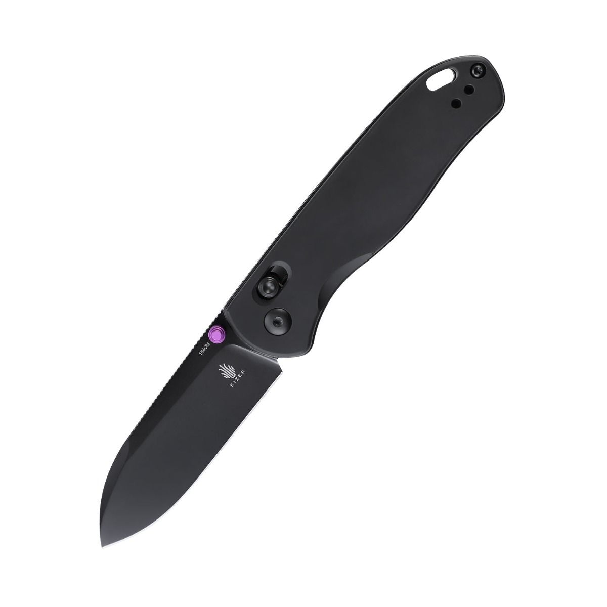 Kizer Drop Bear Clutch Lock Aluminum Black V3619C2 (2.97" Black)