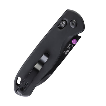 Kizer Drop Bear Clutch Lock Aluminum Black V3619C2 (2.97" Black)