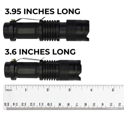 EDC Zoom LED Flashlight with Clip | 1200 LUMENS